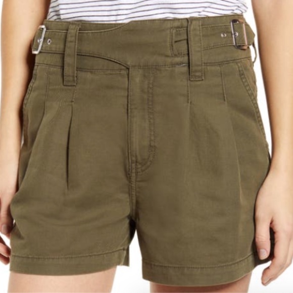 Current/Elliott Pants - Current/Elliott the Baro Pleated Belted Shorts NWT